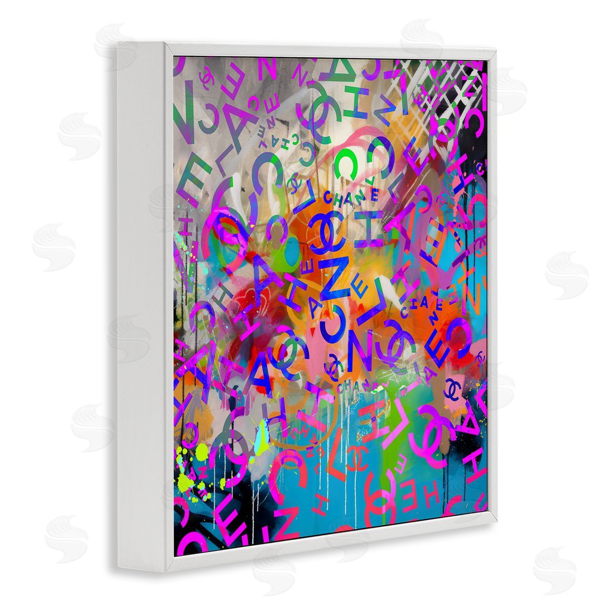 Ziwei Li Modern Glam Logos White Framed Glicee Wall Art Print