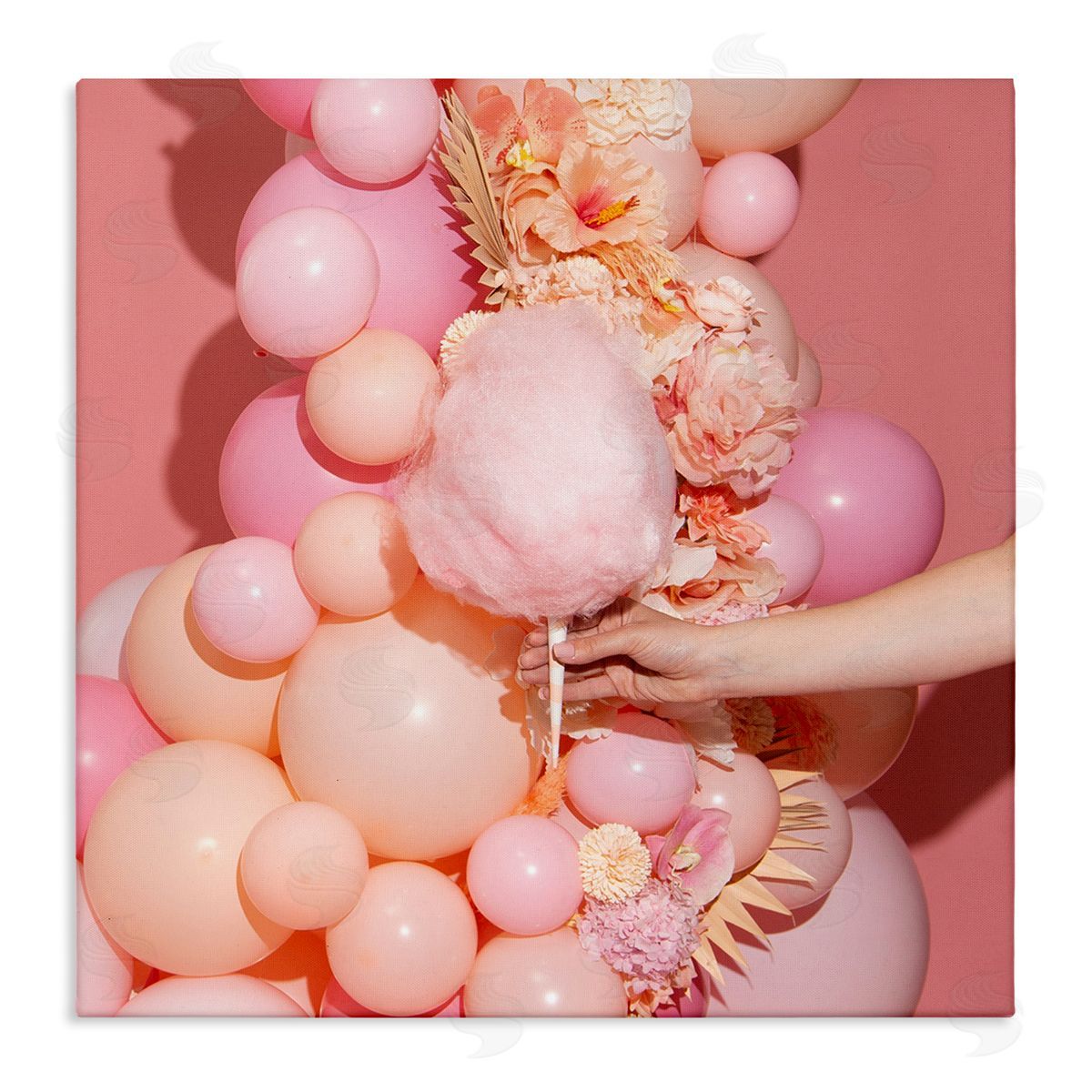 LISH Creative Cotton Candy & Balloons Stretched Canvas Wall Art Print