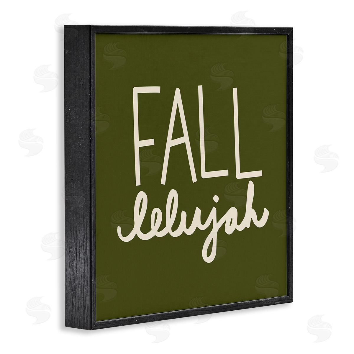 Emily Dumas Fall-lelujah Autumn Phrase Black Framed Glicee Wall Art Print