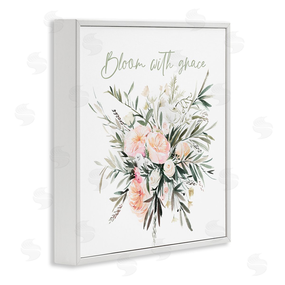 Enya Todd Floral Bloom With Grace White Framed Glicee Wall Art Print