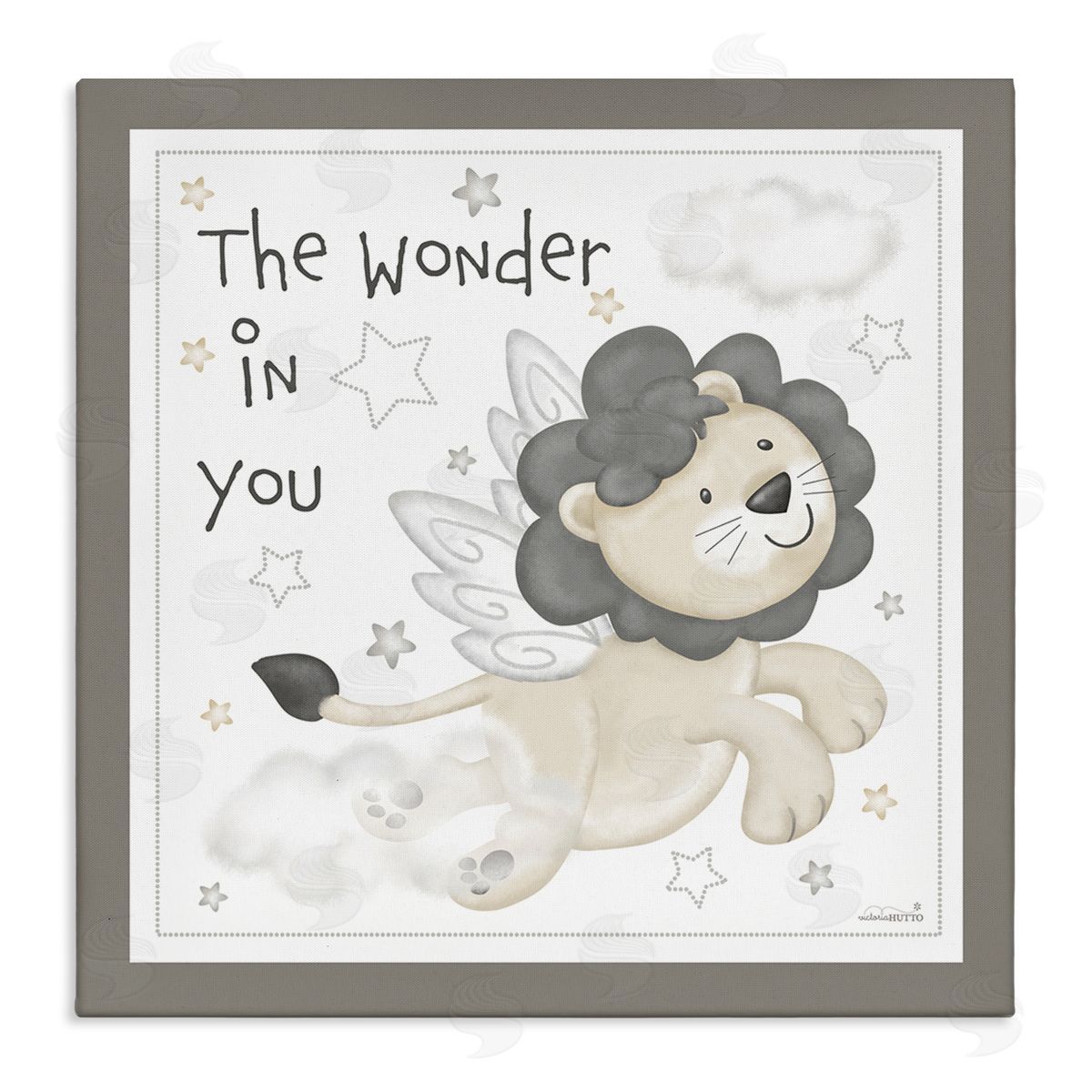 Victoria Hutto The Wonder in You Lion Stretched Canvas Wall Art Print