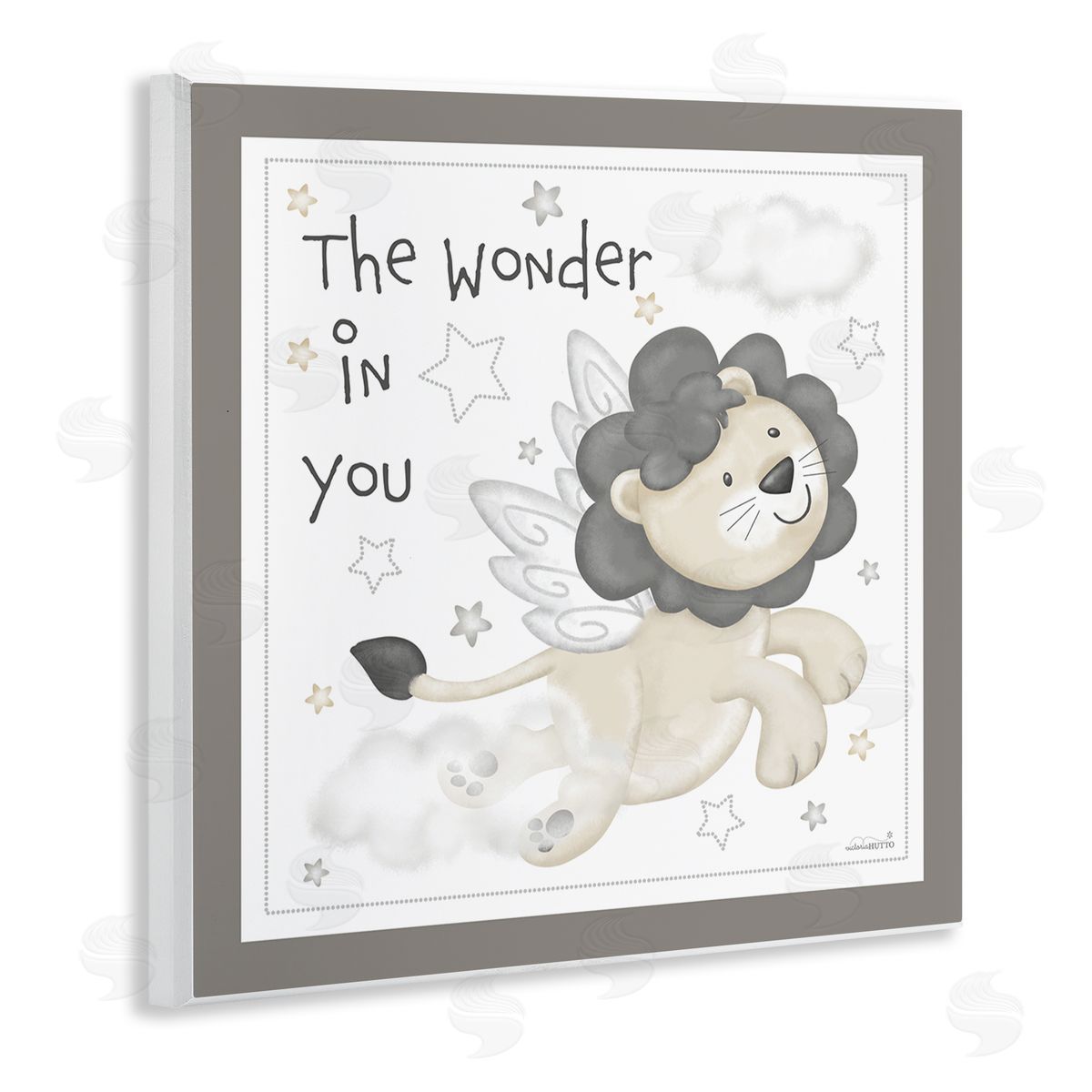 Victoria Hutto The Wonder in You Lion Wooden Wall Plaque Art Print