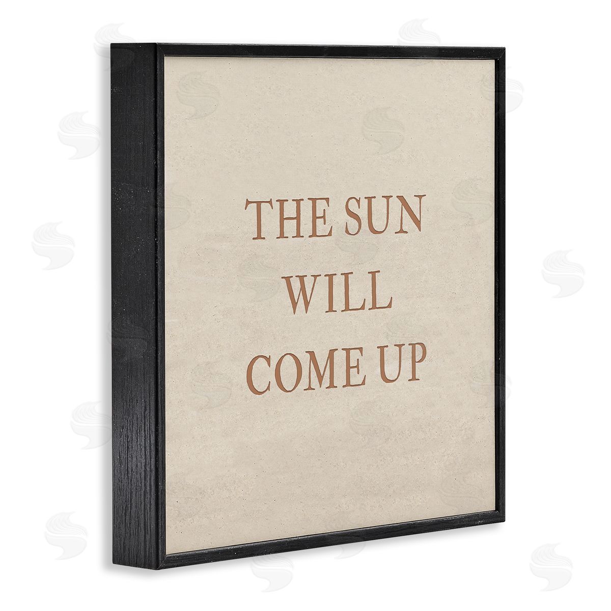 Carol Robinson Sun Will Come Up Phrase Black Framed Glicee Wall Art Print