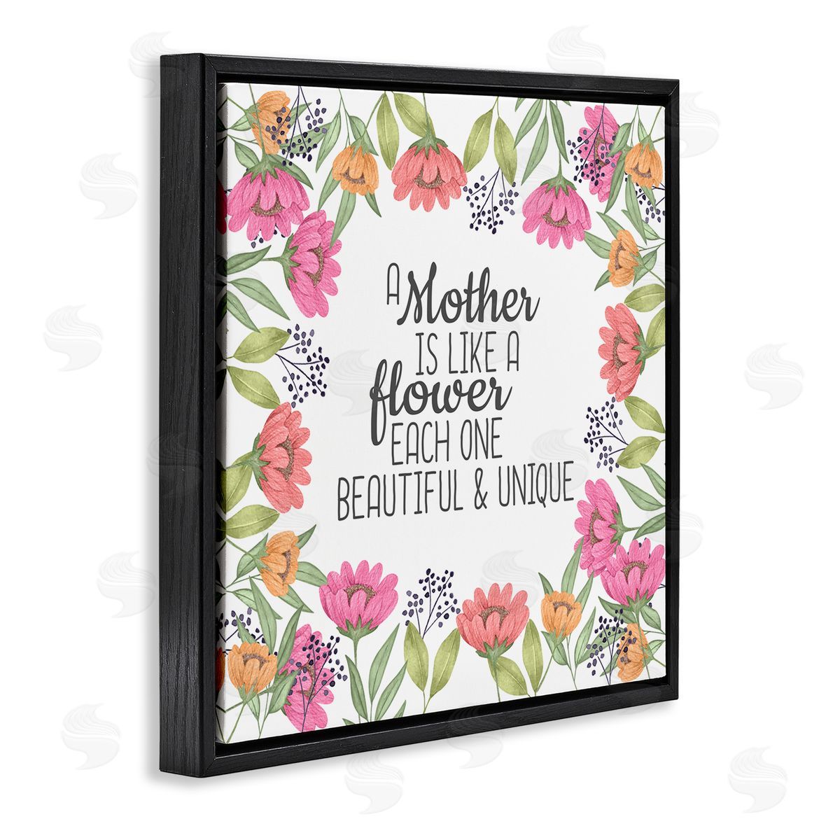 Kim Allen Mom Beautiful & Unique Black Floating Frame Canvas Wall Art Print