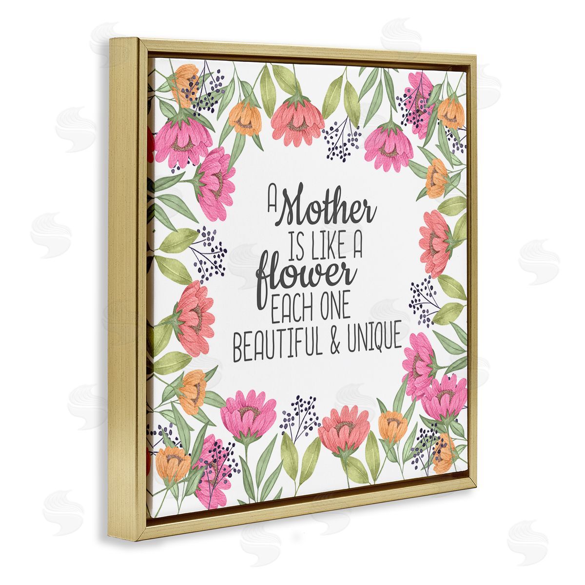 Kim Allen Mom Beautiful & Unique Gold Floating Frame Canvas Wall Art Print