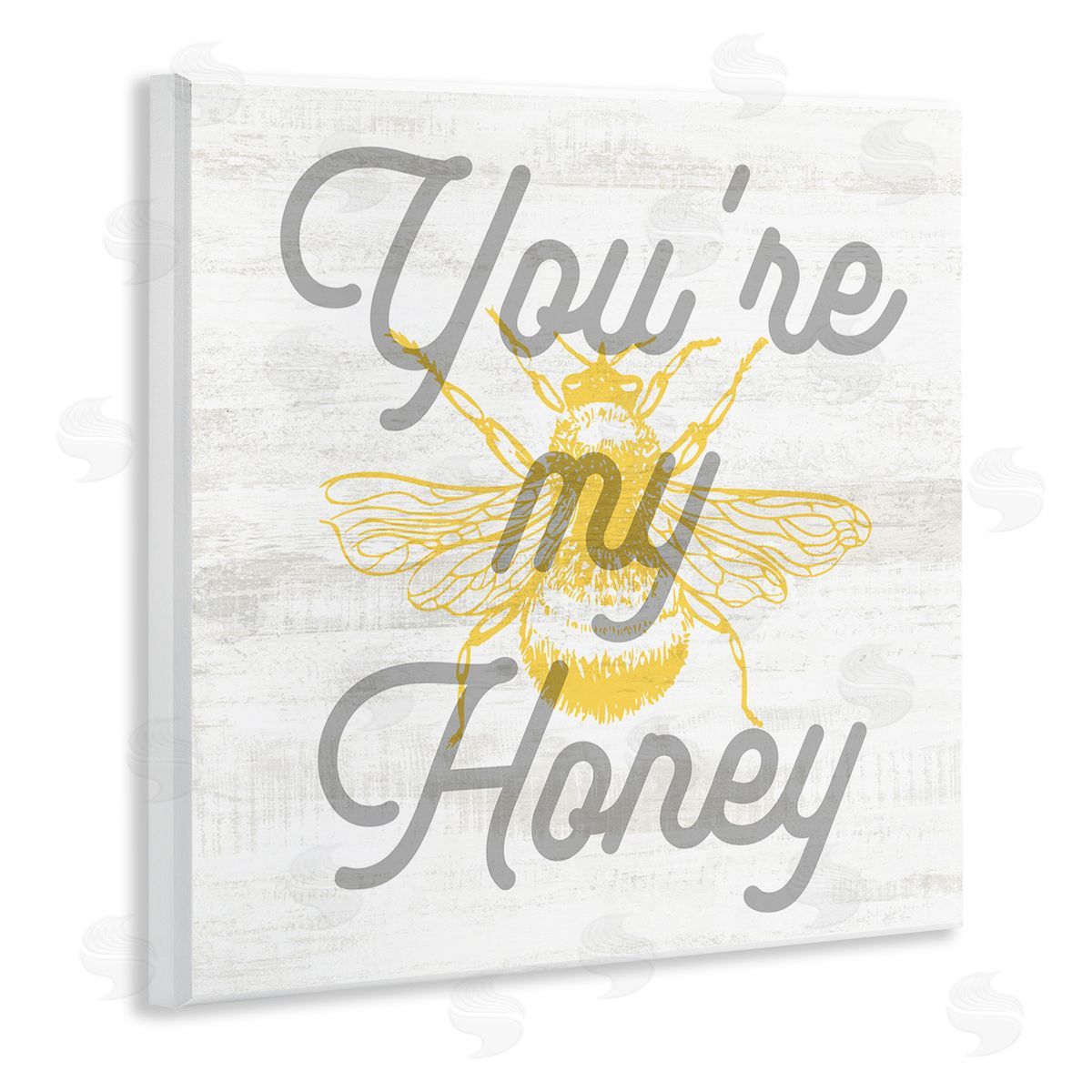 Stupell Studio My Honey Country Phrase Wooden Wall Plaque Art Print
