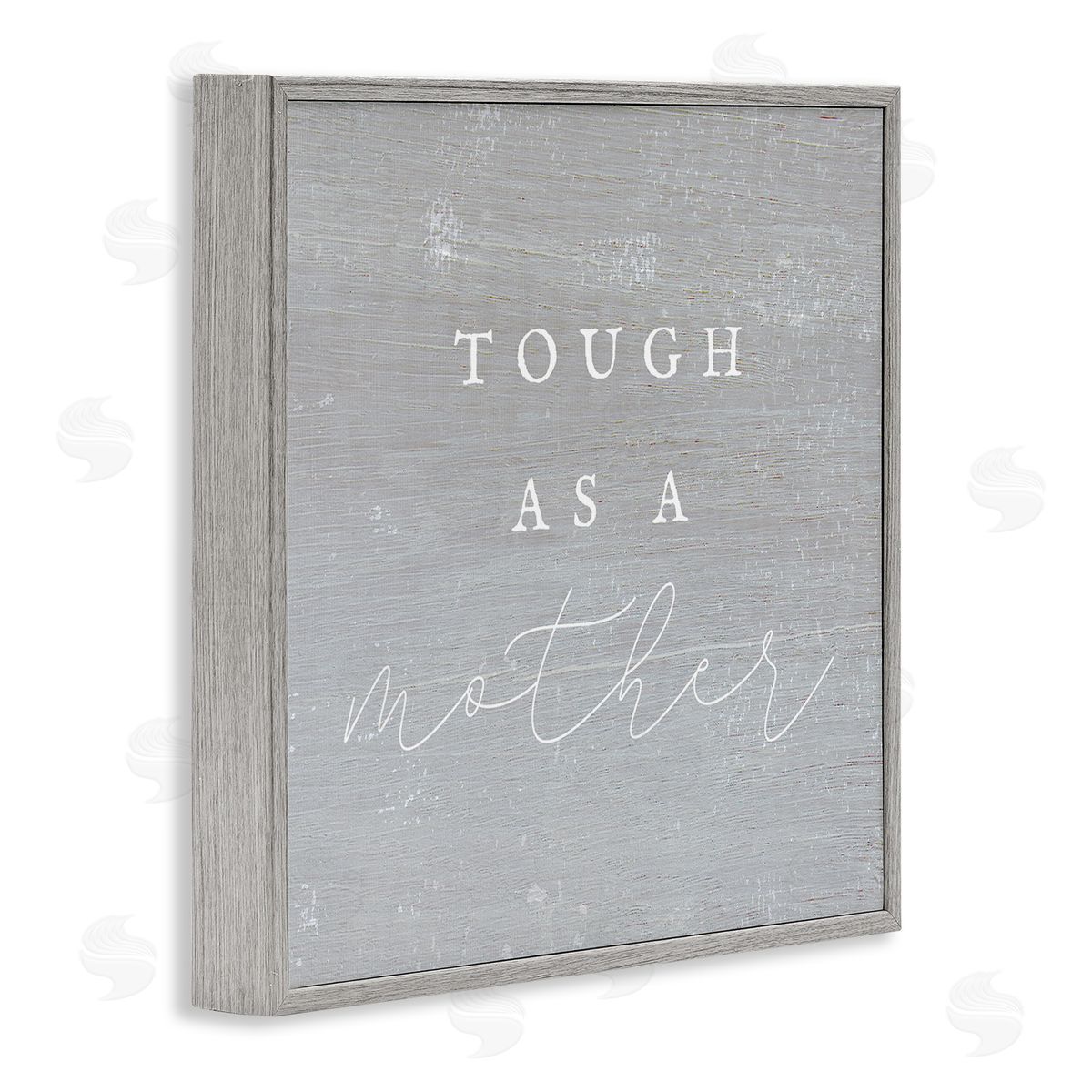 Stupell Studio Grey Tough As A Mother Gray Framed Glicee Wall Art Print