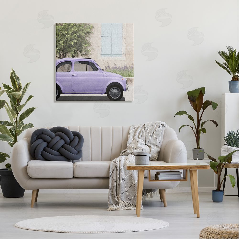 LSR Design Studio Antique Purple Buggy Canvas Wall Art in Room