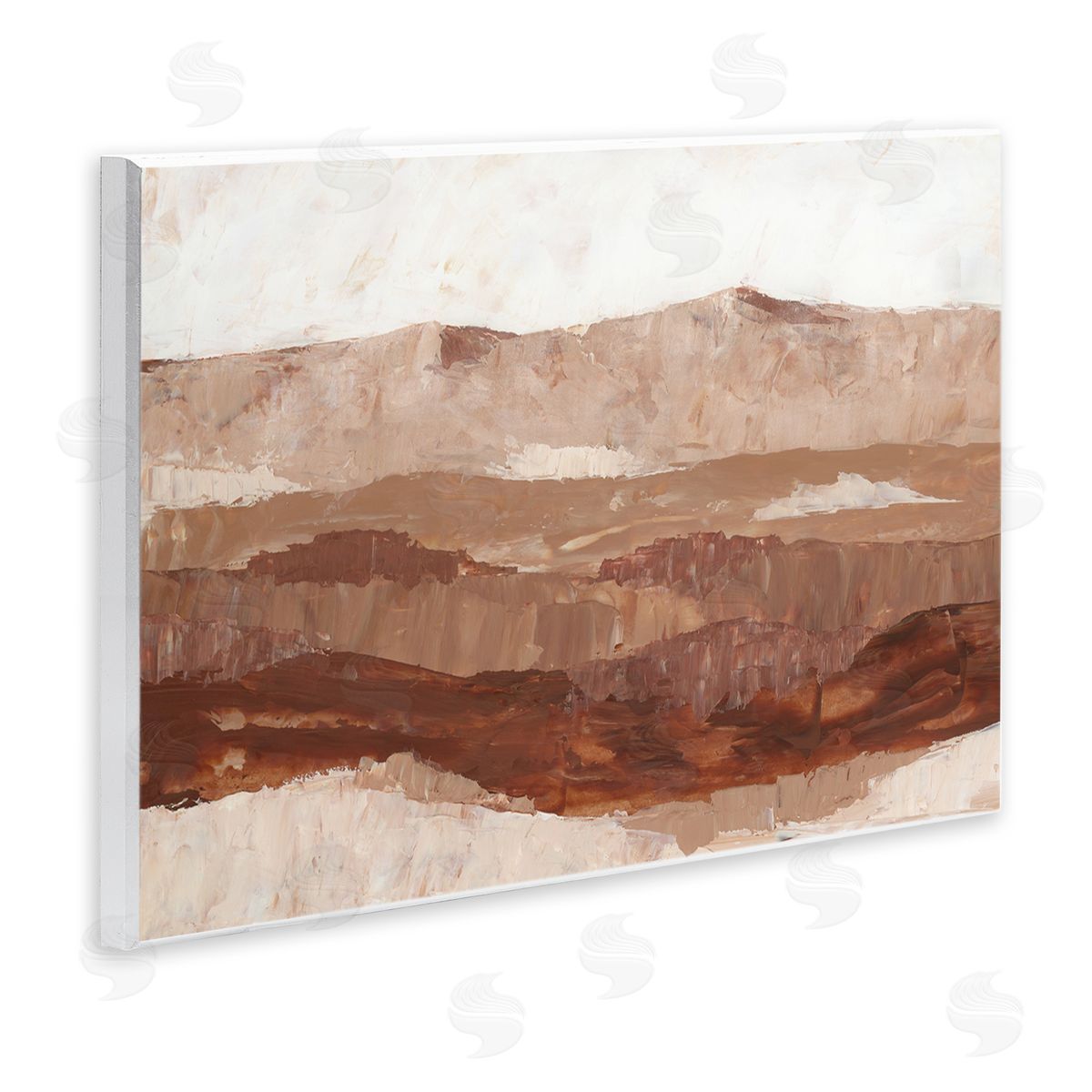 BlursByAI Abstract Canyon Painting Wall Plaque Artside_