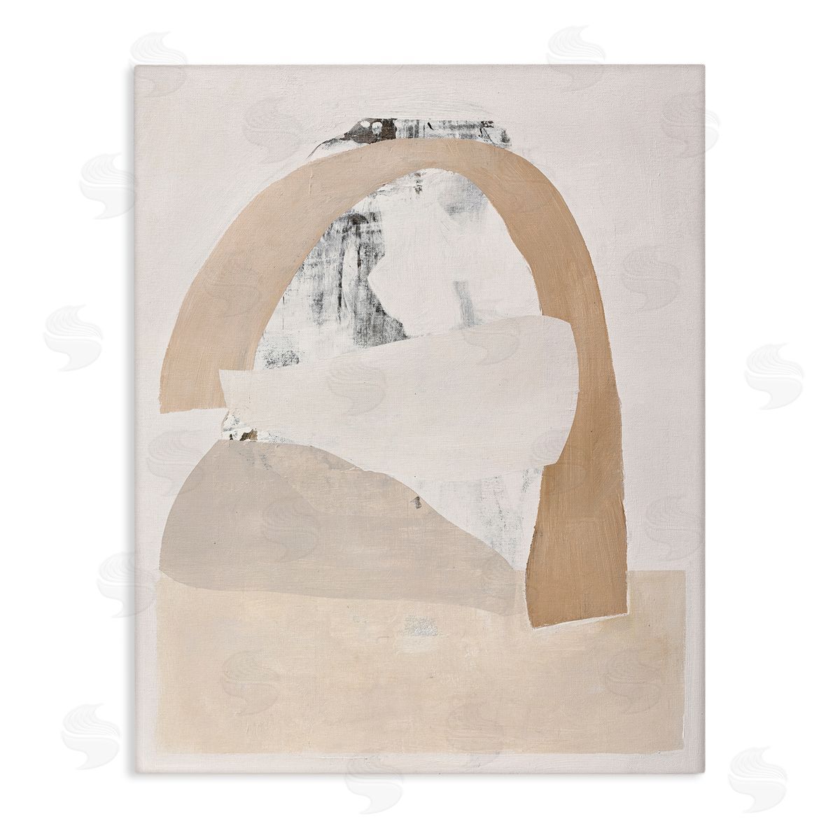Design Fabrikken Simple Beige Abstract Canvas Wall Art