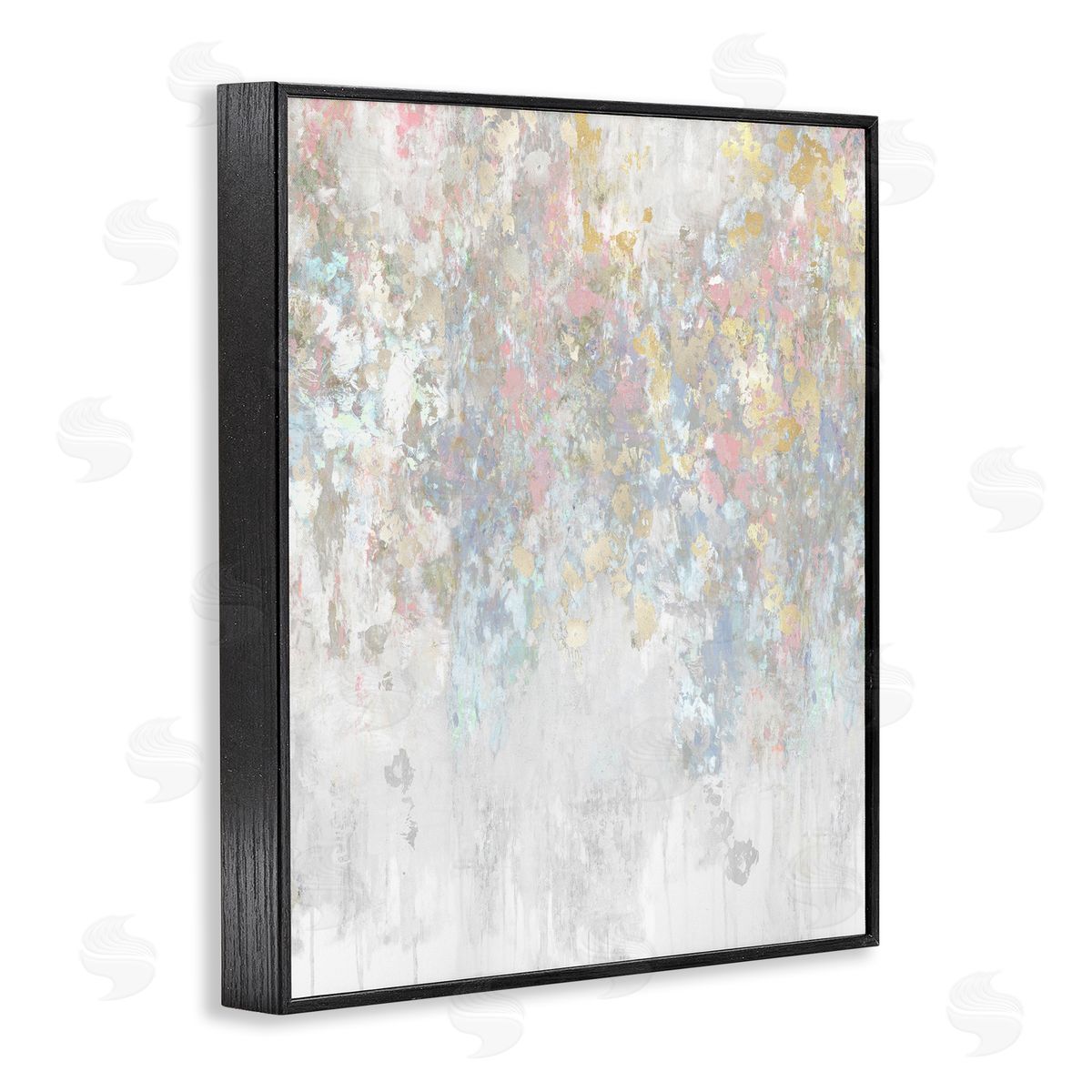 Nikki Robbins Pastel & Glam Abstract Black Framed Giclee Wall Artside_