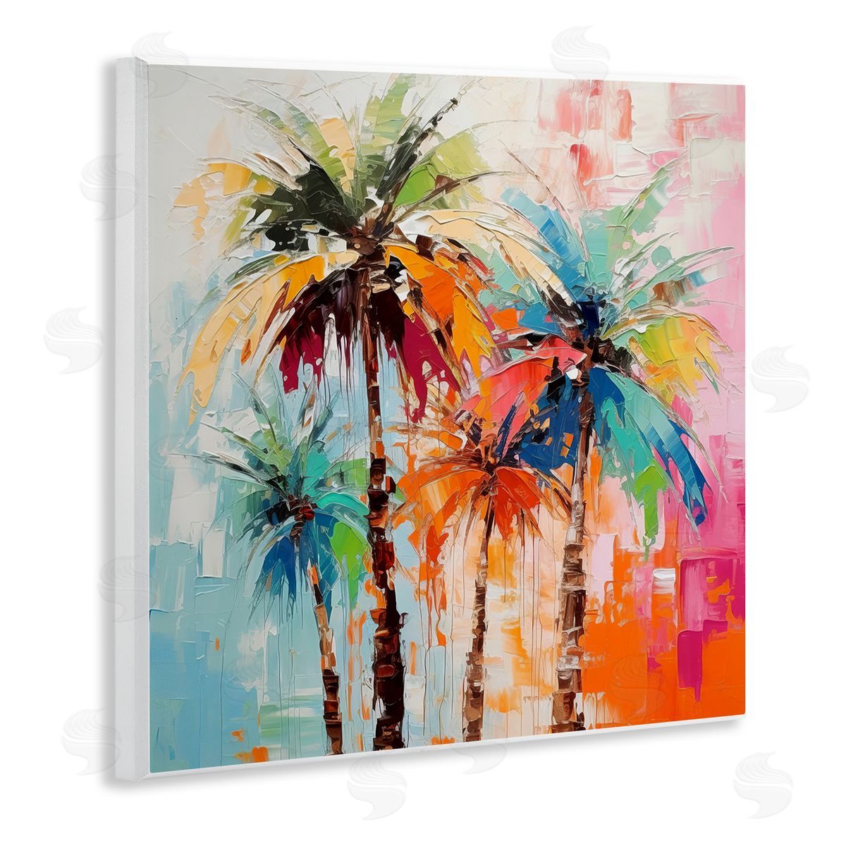 Irena Orlov Abstract Palm Tree Painting Wall Plaque Artside_