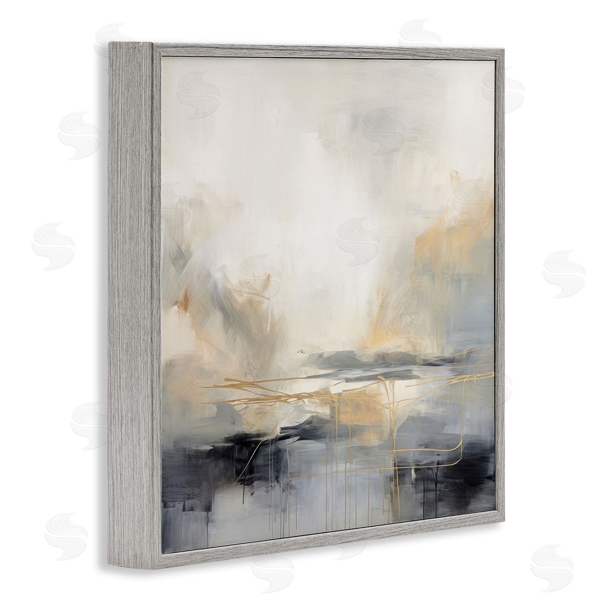 Irena Orlov Grey & Glam Landscape Gray Framed Giclee Wall Artside_