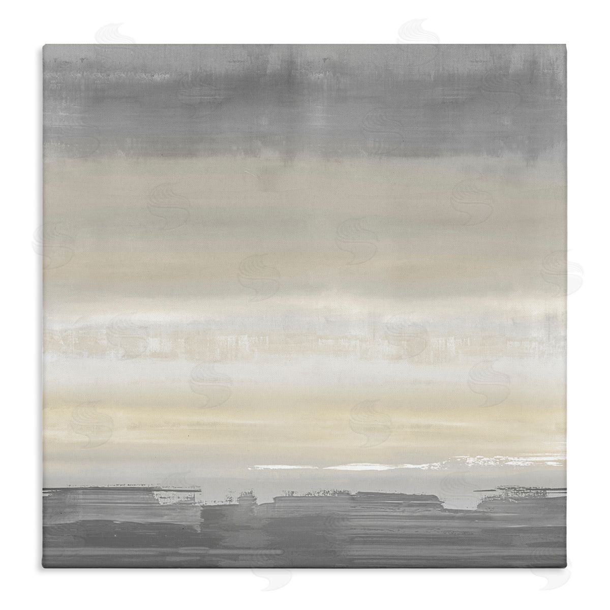 Rachel Springer Grey Abstract Landscape Canvas Wall Art