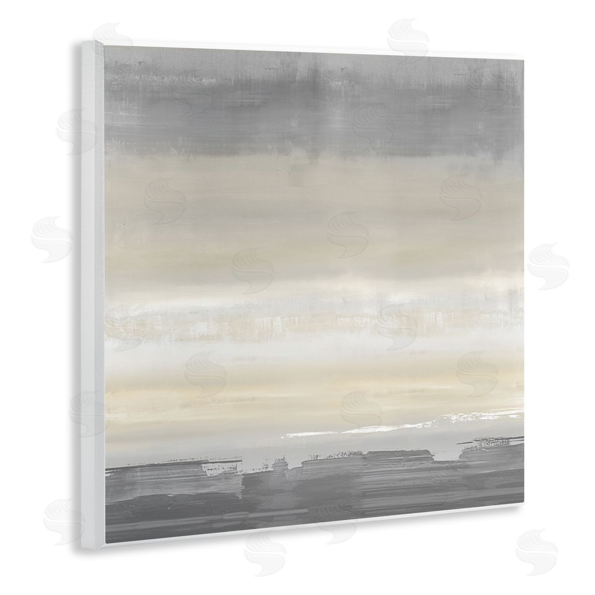 Rachel Springer Grey Abstract Landscape Wall Plaque Artside_