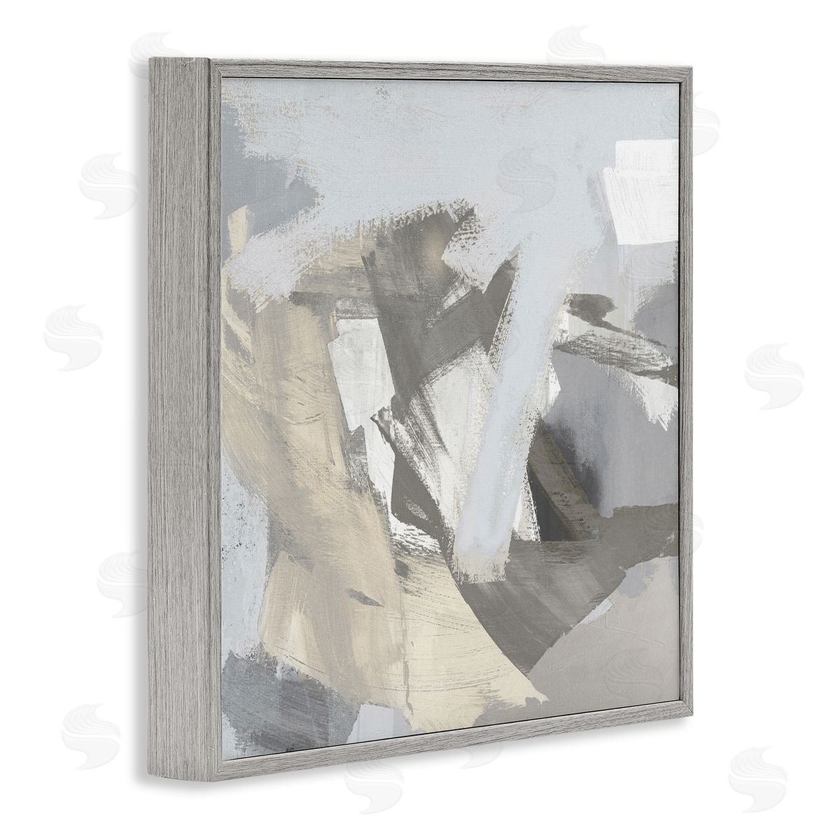 Rachel Springer Grey Subtle Painting Gray Framed Giclee Wall Artside_