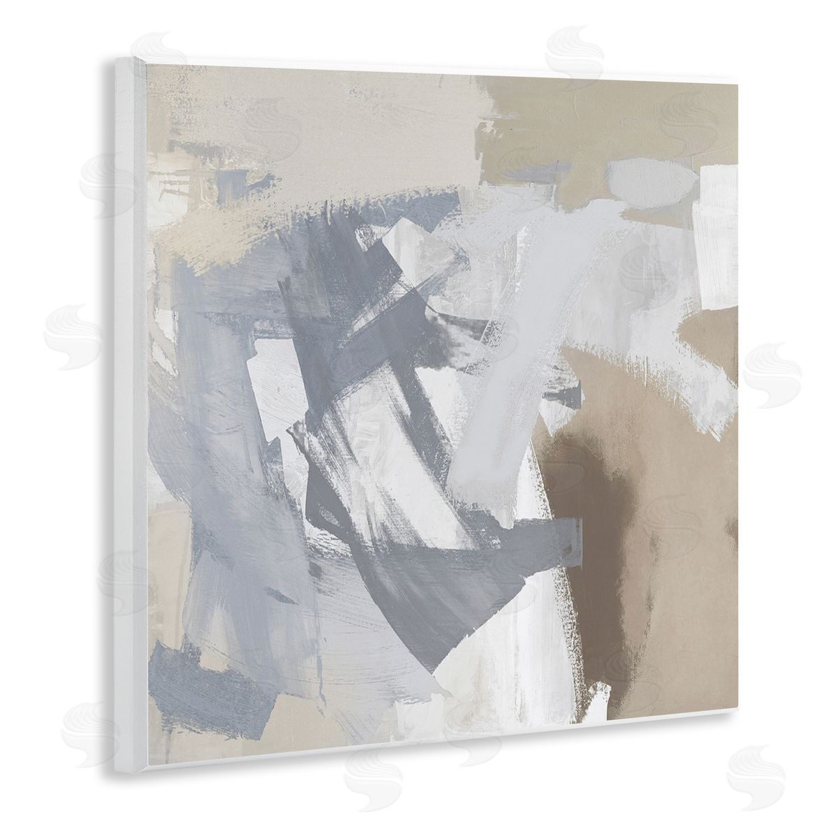 Rachel Springer Chaotic Gray & Beige Wall Plaque Artside_