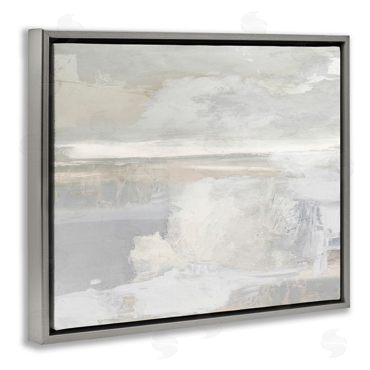 Rachel Springer Modern Grey Scenery Gray Floater Frame Canvas Artside_