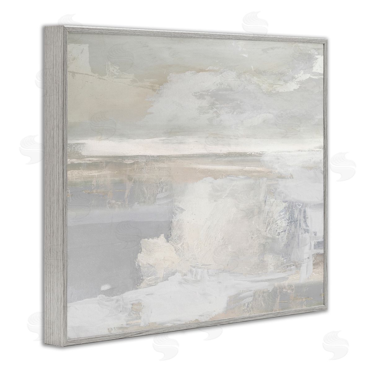 Rachel Springer Modern Grey Scenery Gray Framed Giclee Wall Artside_