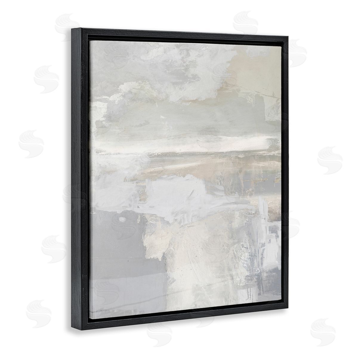 Rachel Springer Muted Abstract Painting Black Floater Frame Canvas Artside_