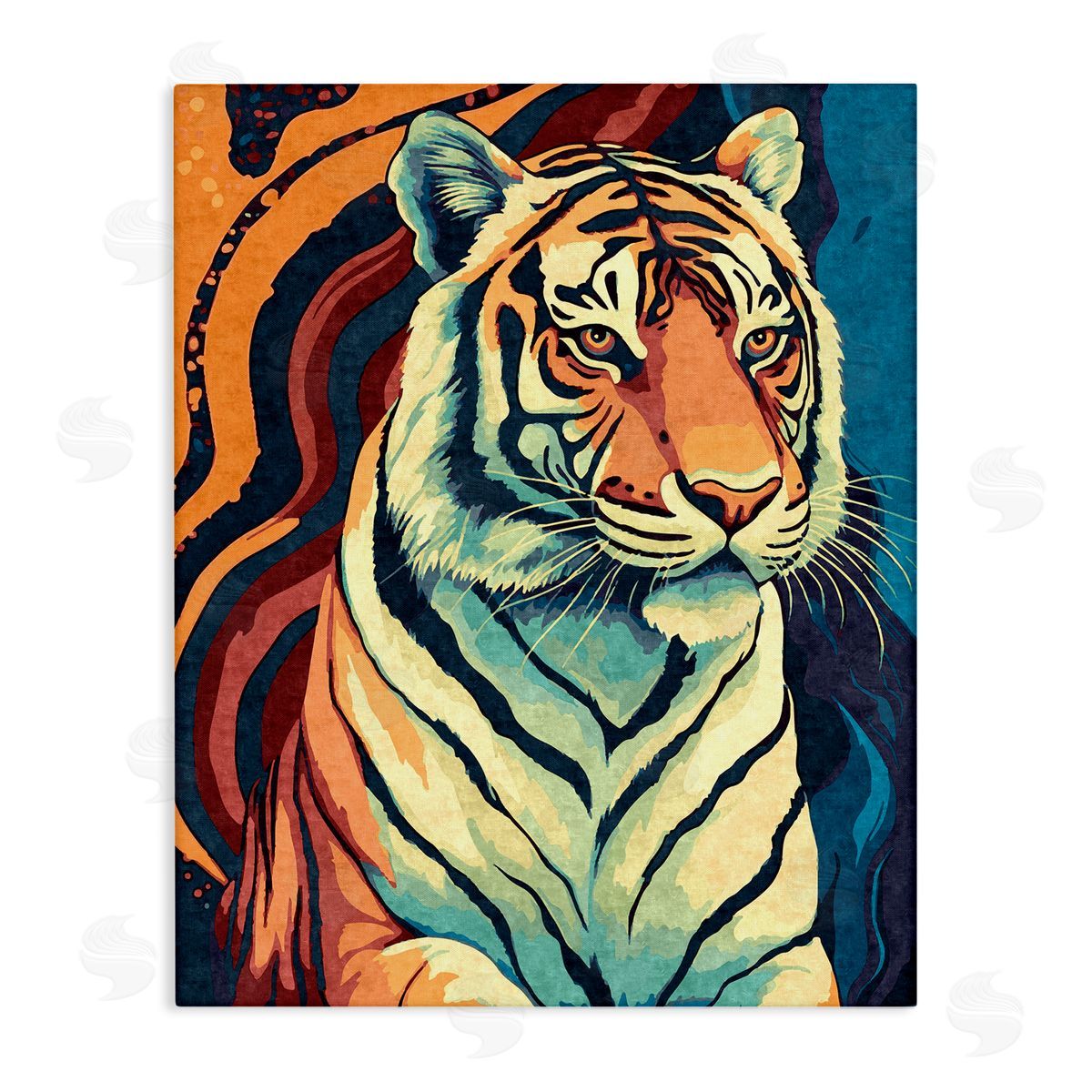 Ziwei Li Wild Tiger Painting Canvas Wall Art