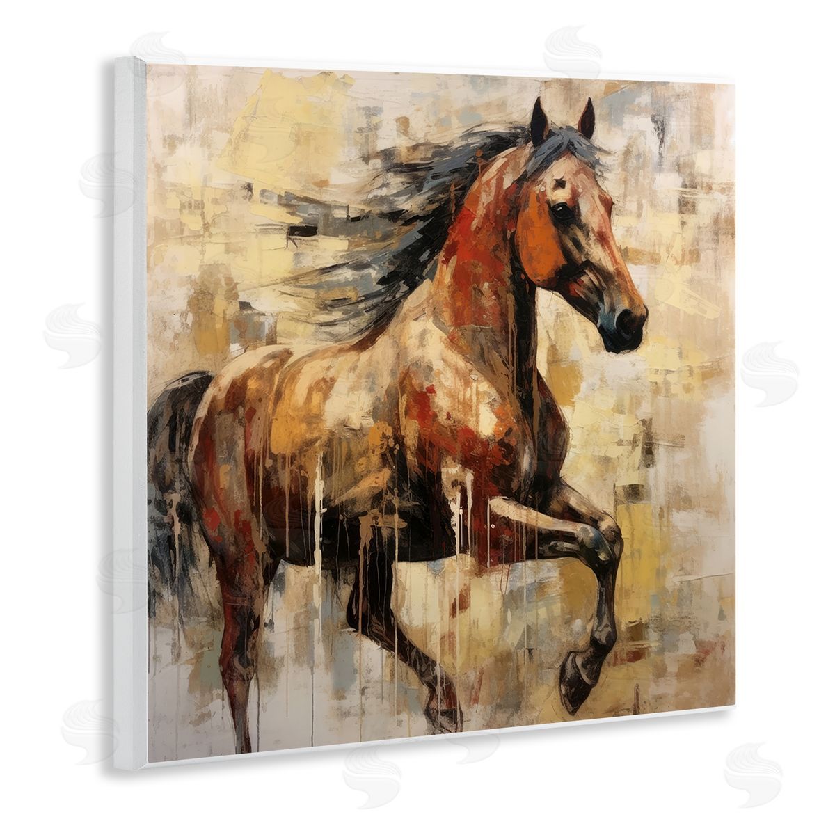 Irena Orlov Modern Brown Horse Wall Plaque Artside_