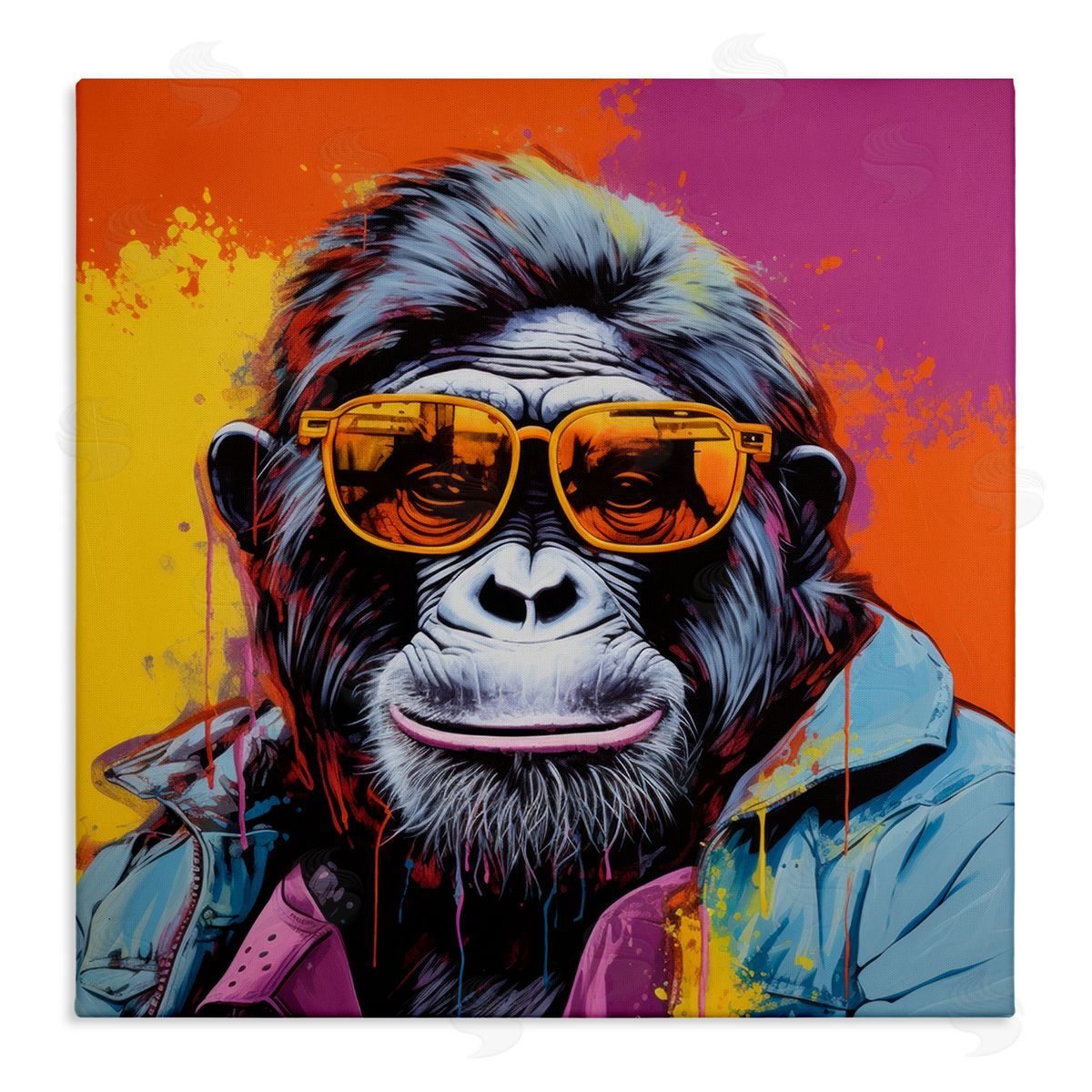 Irena Orlov Modern Urban Gorilla Canvas Wall Art