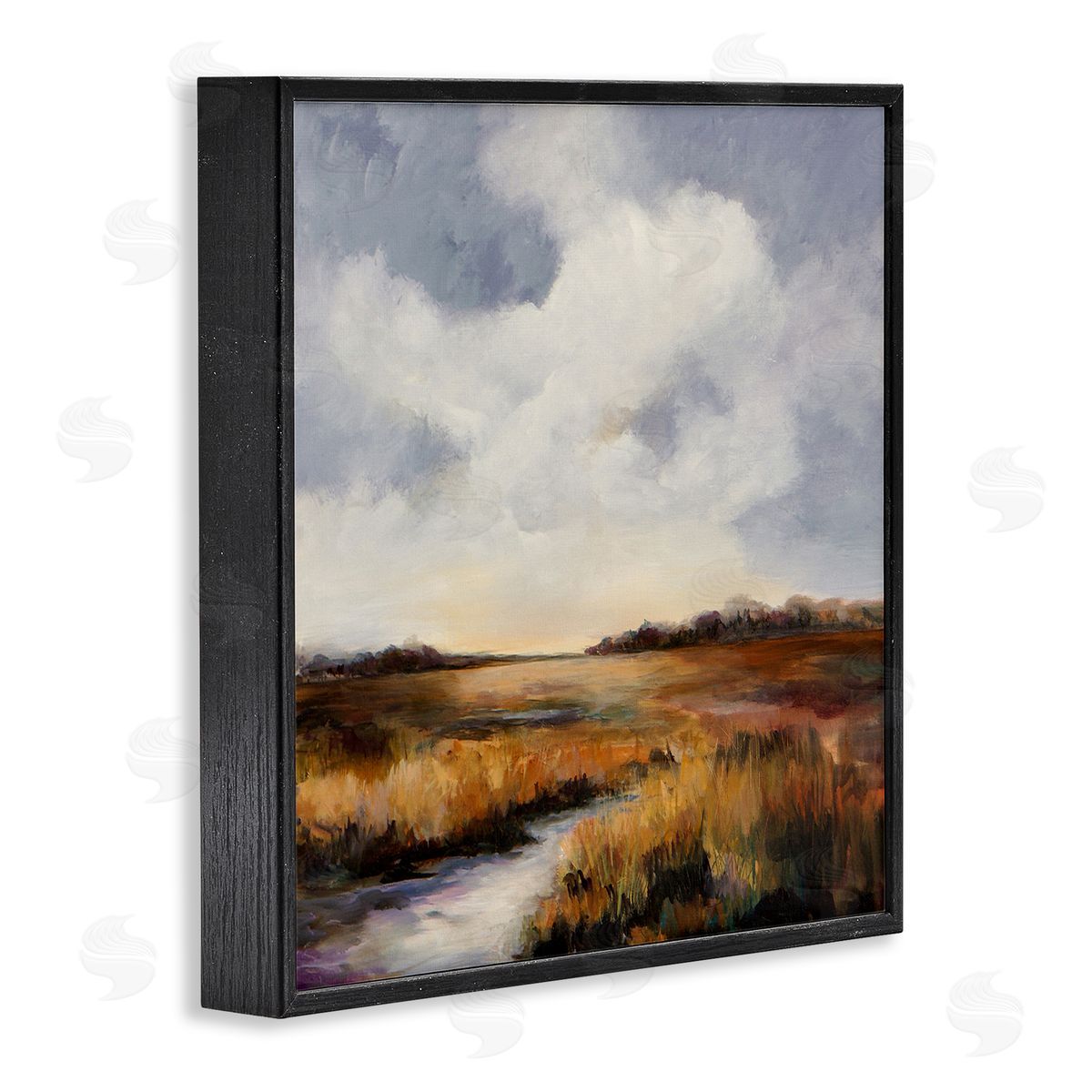 Karen Hale Traditional Country Landscape Black Framed Giclee Wall Artside_
