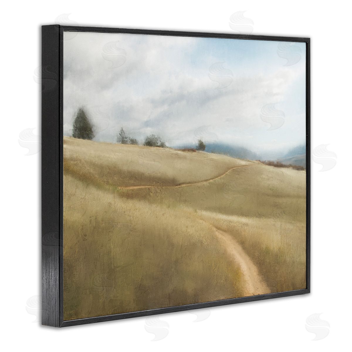 Kim Allen Country Path Landscape Black Framed Giclee Wall Artside_