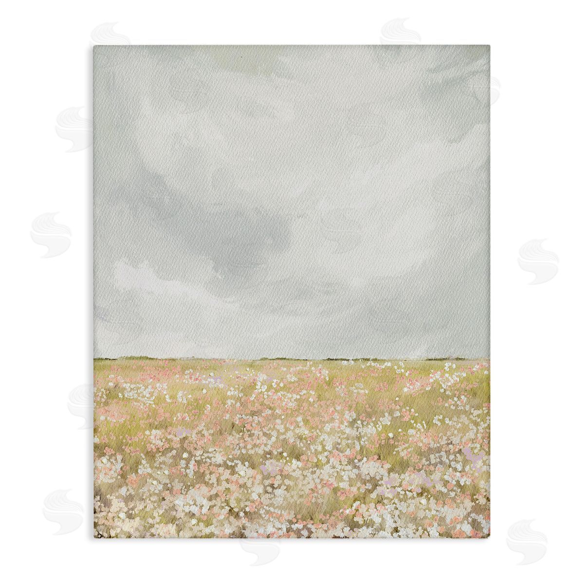 Leah Straatsma Cloudy Abstract Meadow Canvas Wall Art