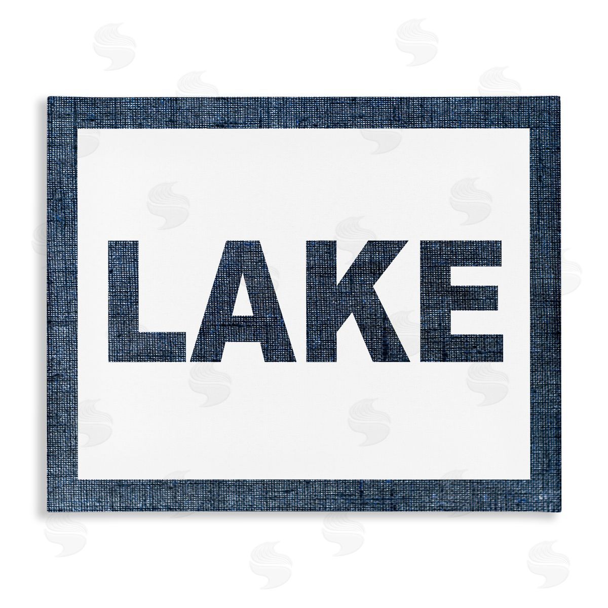 Stupell Studio Minimal Lake Phrase Canvas Wall Art