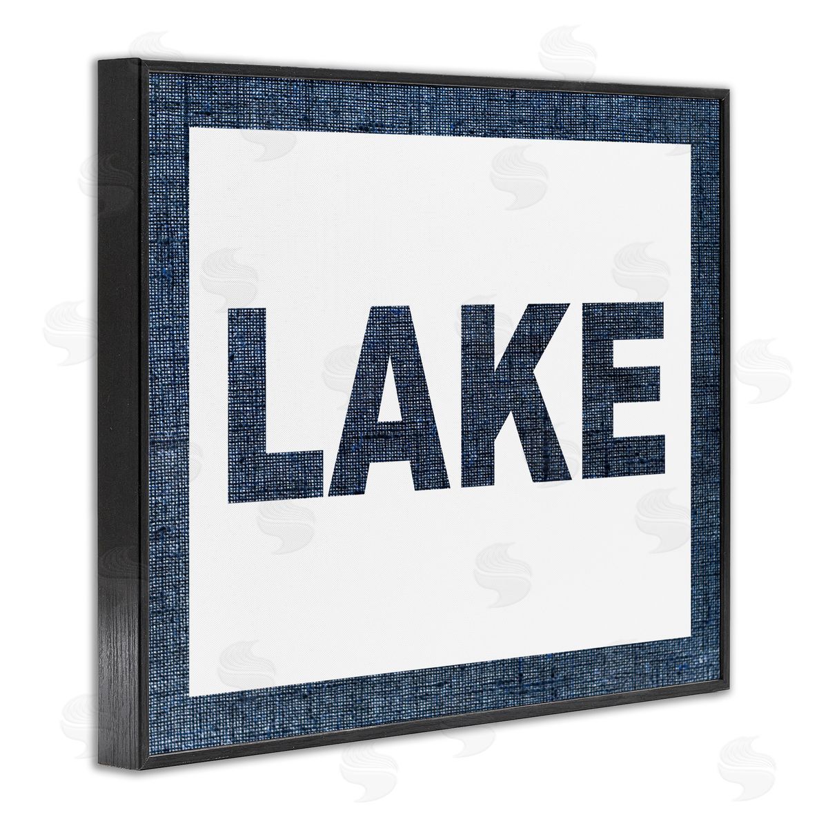 Stupell Studio Minimal Lake Phrase Black Framed Giclee Wall Artside_