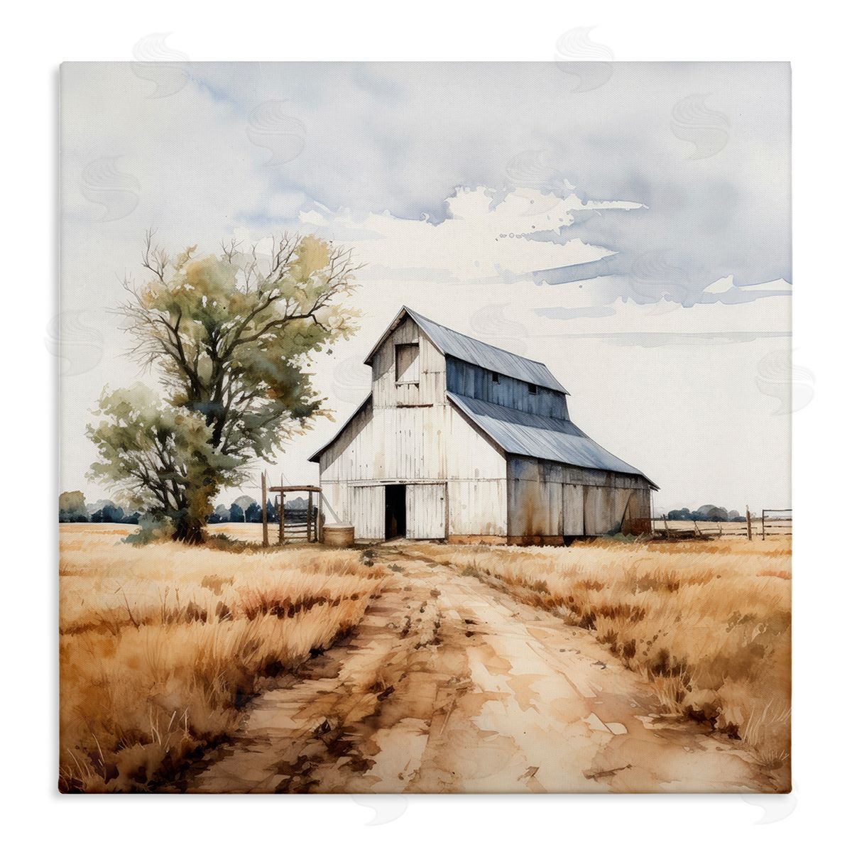 Ray Powers Farmhouse Barn Landscape Canvas Wall Art