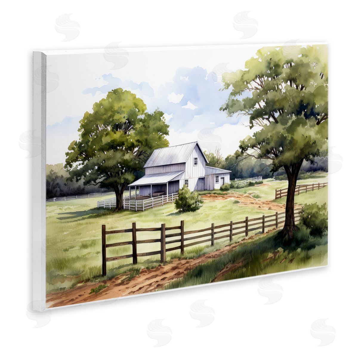 Ray Powers Rural Cottage Painting Wall Plaque Artside_