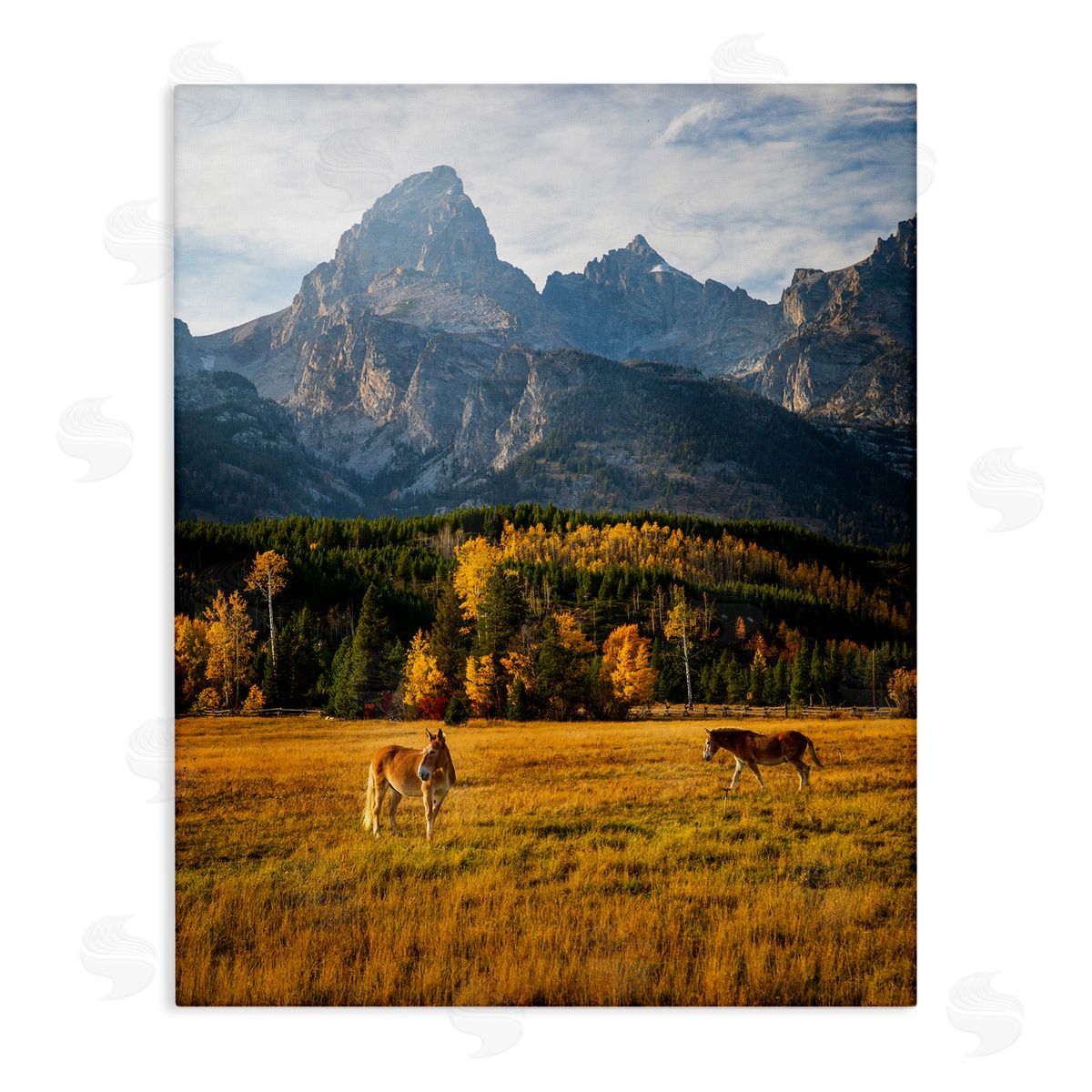 Daniel Sproul Horses & Fall Foliage Canvas Wall Art