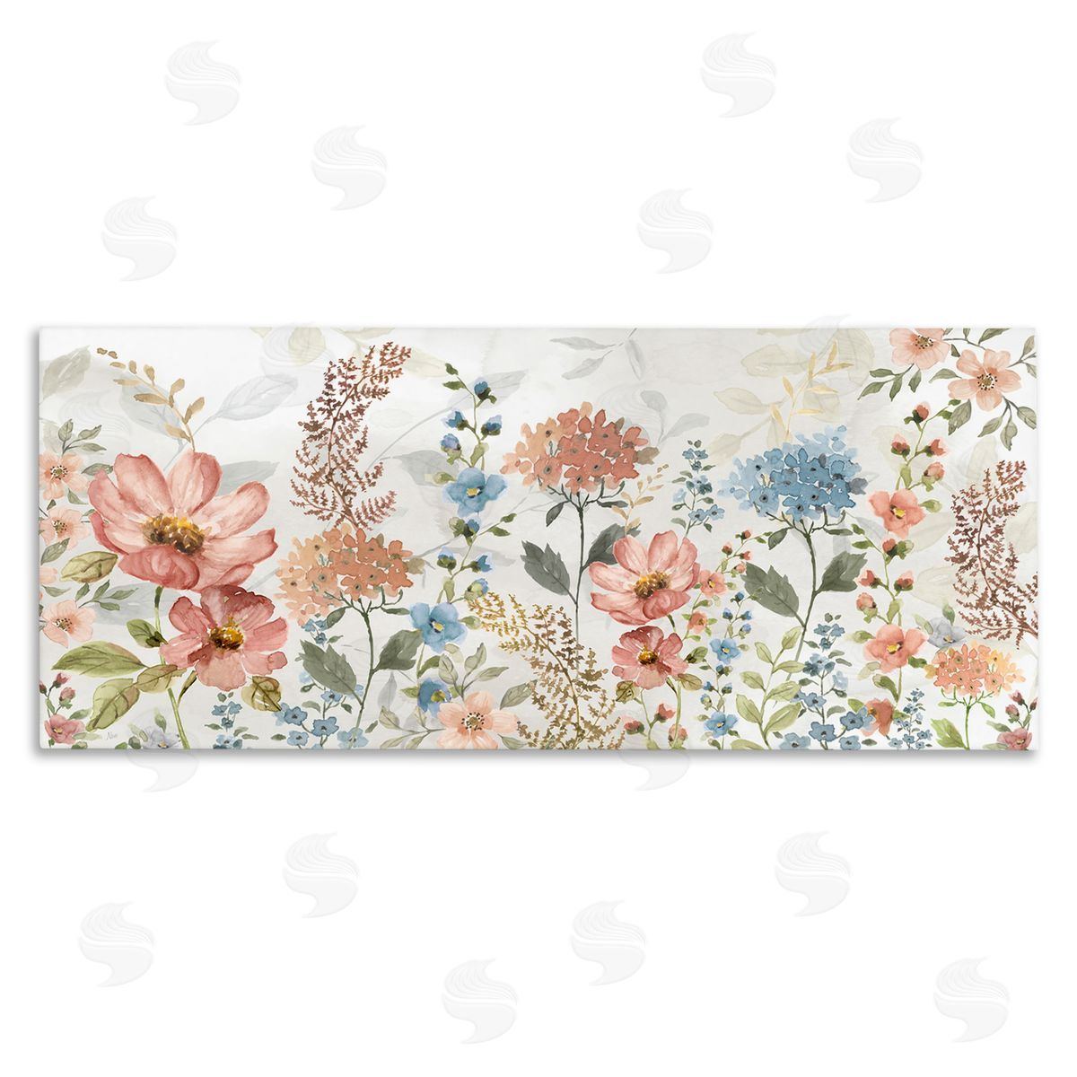Pastel Spring Florals Canvas Wall Art, Home Decor by Nan