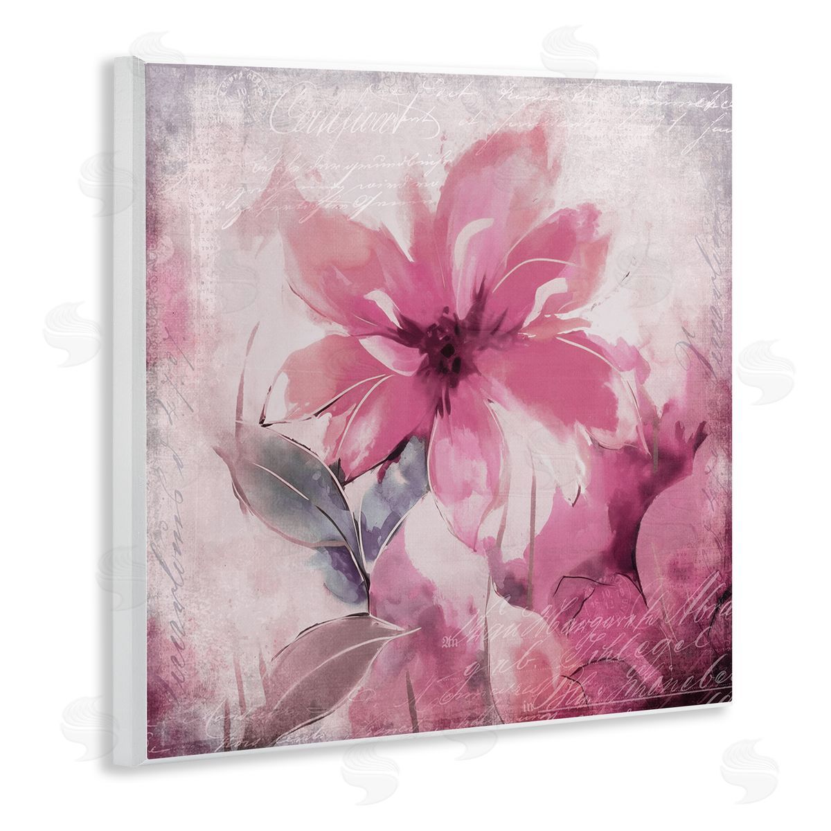 Andrea Haase Vintage Pink Florals Wall Plaque Artside_