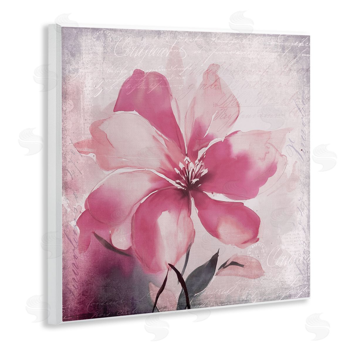 Andrea Haase Vintage Pink Lily Wall Plaque Artside_