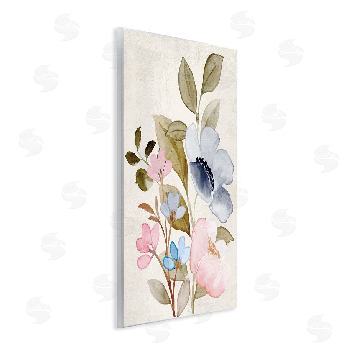 Kim Allen Soft Cottage Florals Wall Plaque Artside_