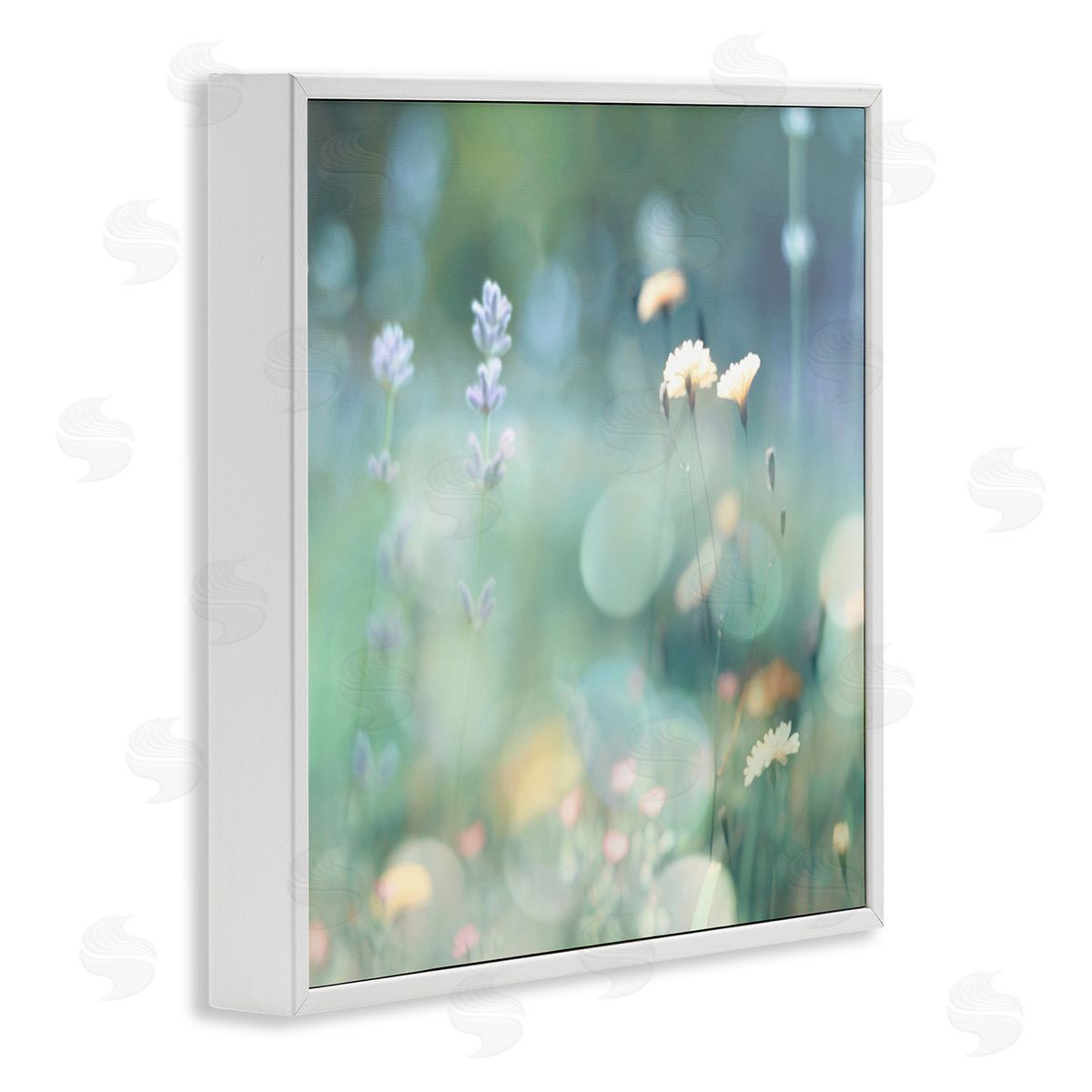 Kate Carrigan Cottage Meadow Photography White Framed Giclee Wall Artside_