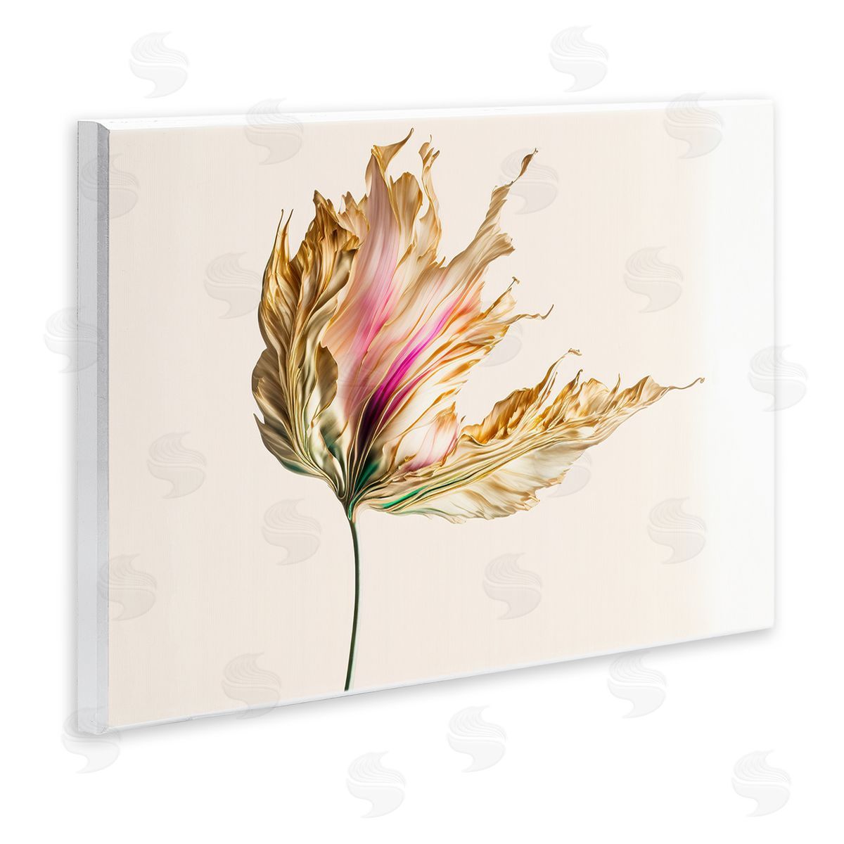Leah McLean Abstract Lily Petals Wall Plaque Artside_