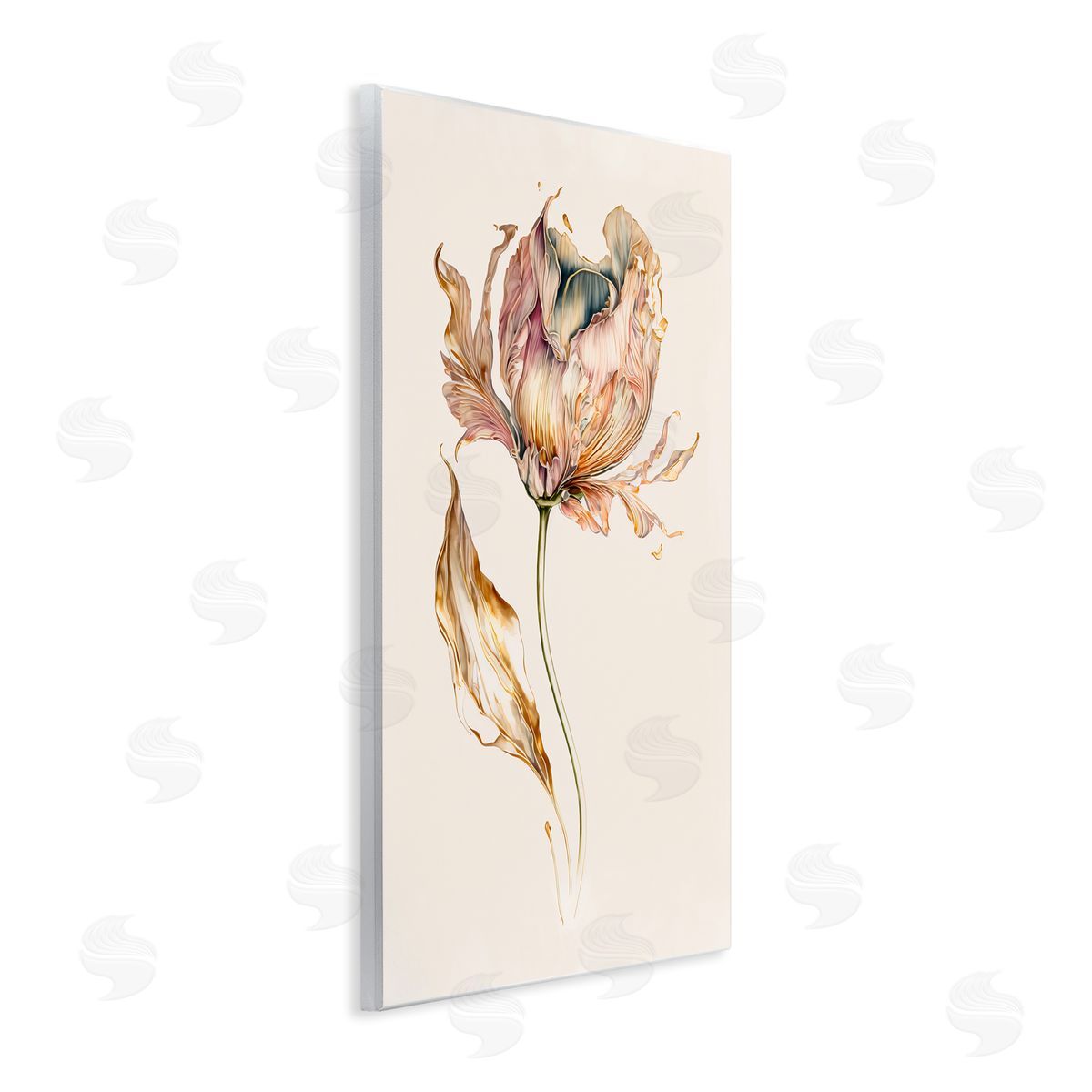 Leah McLean Vintage Tulip Petals Wall Plaque Artside_