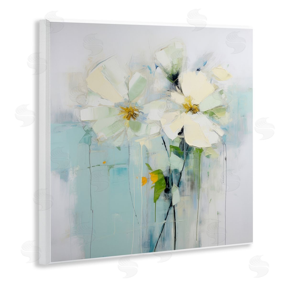 Irena Orlov Abstract White Petals Wall Plaque Artside_