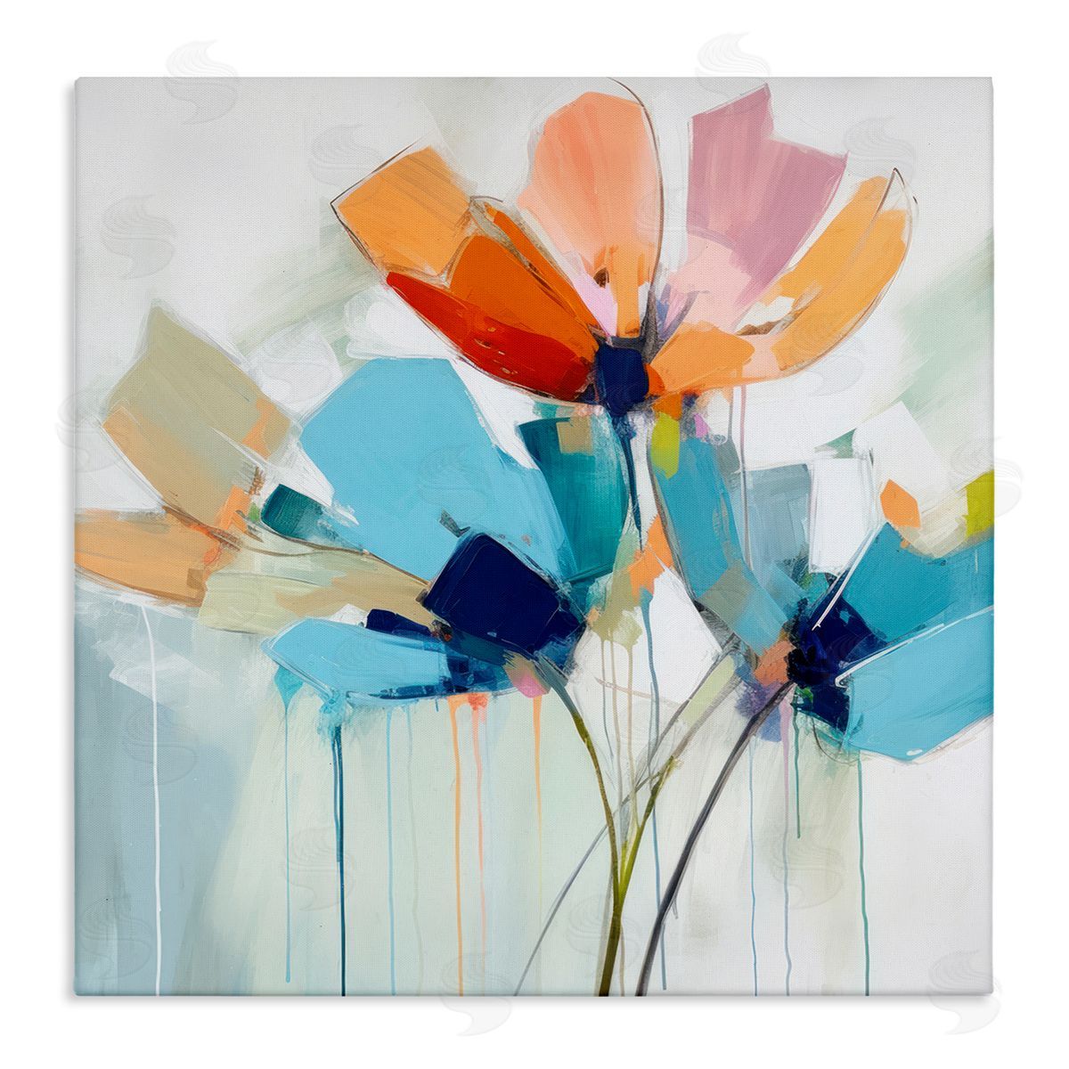 Irena Orlov Modern Tulips Abstraction Canvas Wall Art