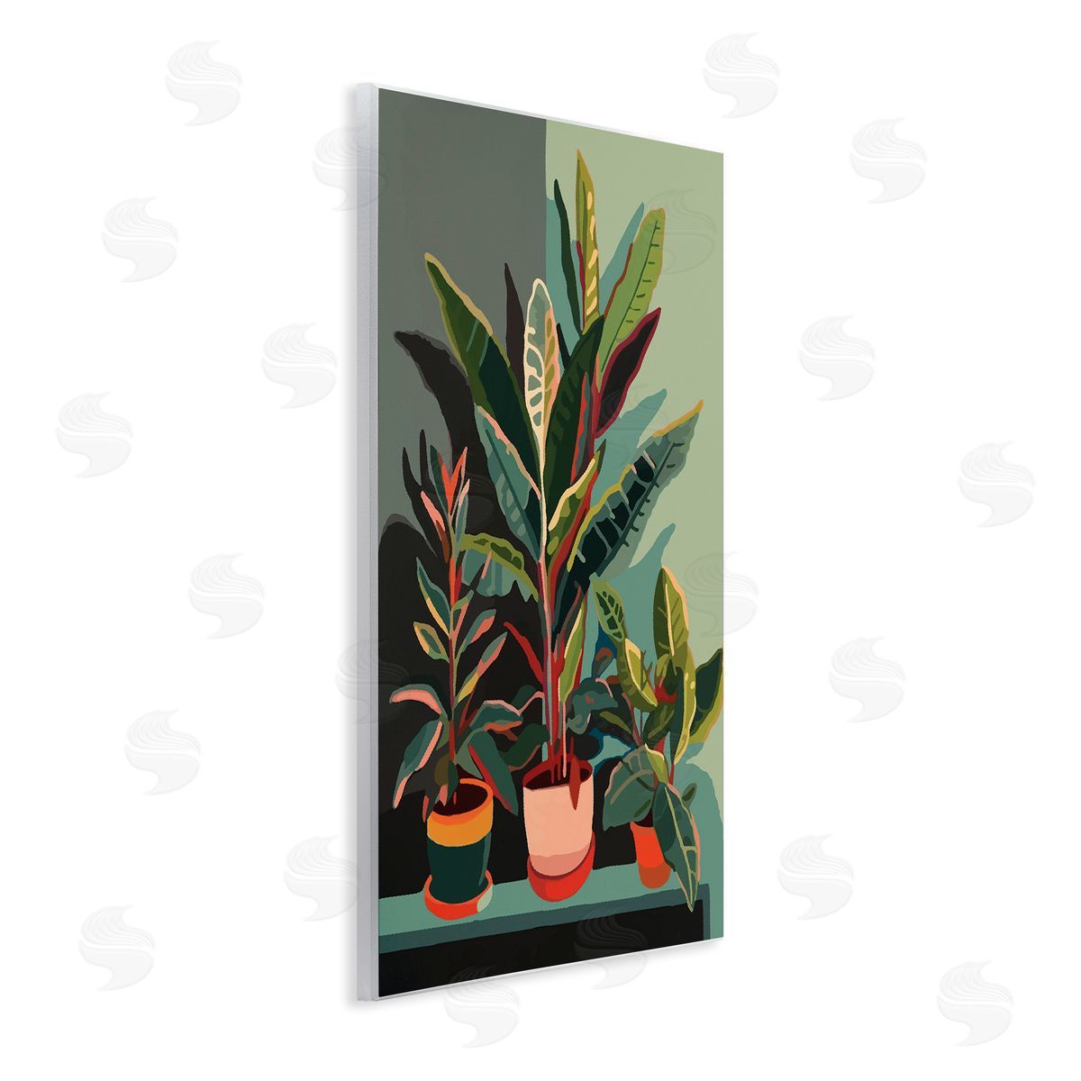 Ziwei Li Modern Potted Plants Wall Plaque Artside_