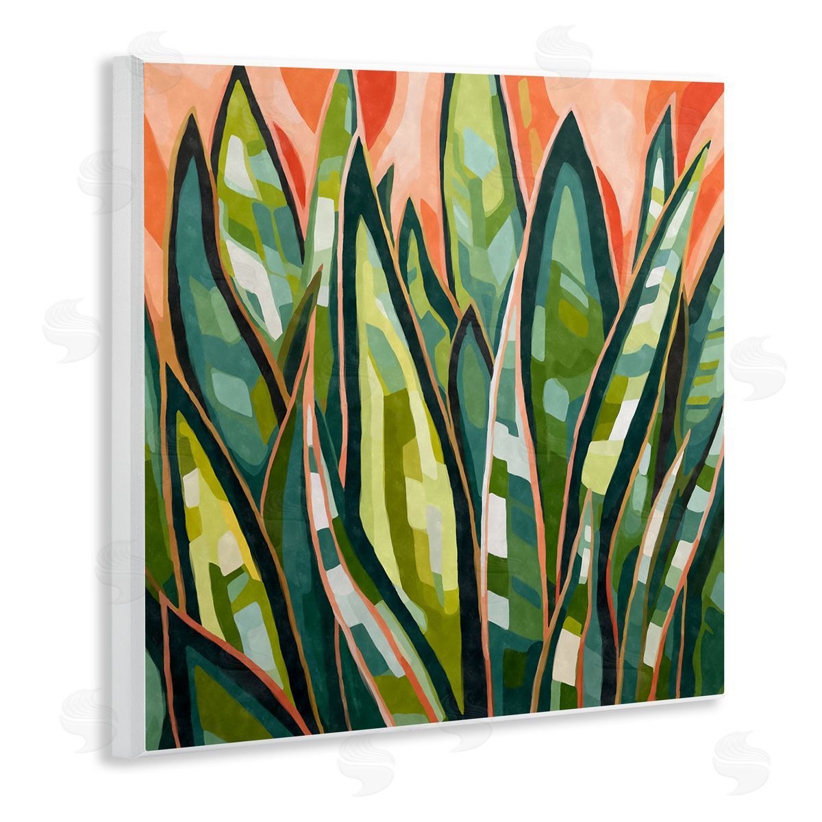 Ziwei Li Abstract Tropical Leaves Wall Plaque Artside_