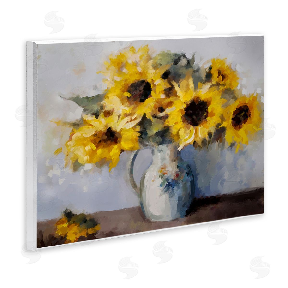Ziwei Li Traditional Sunflower Bouquet Wall Plaque Artside_