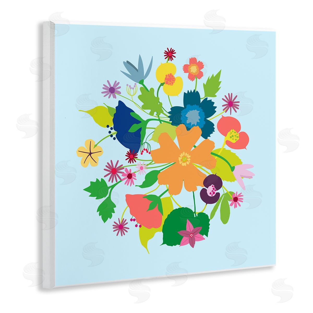 Pragya Kothari Modern Spring Petals Wall Plaque Artside_