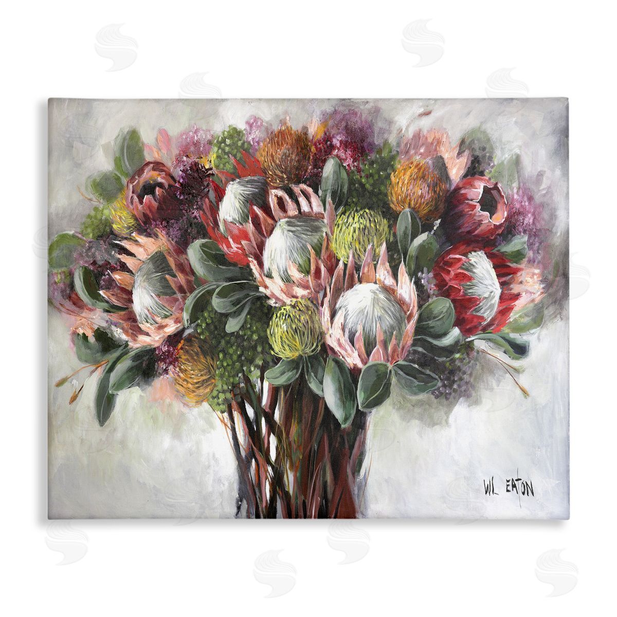 Winnie Eaton Traditional Rustic Vase Canvas Wall Art