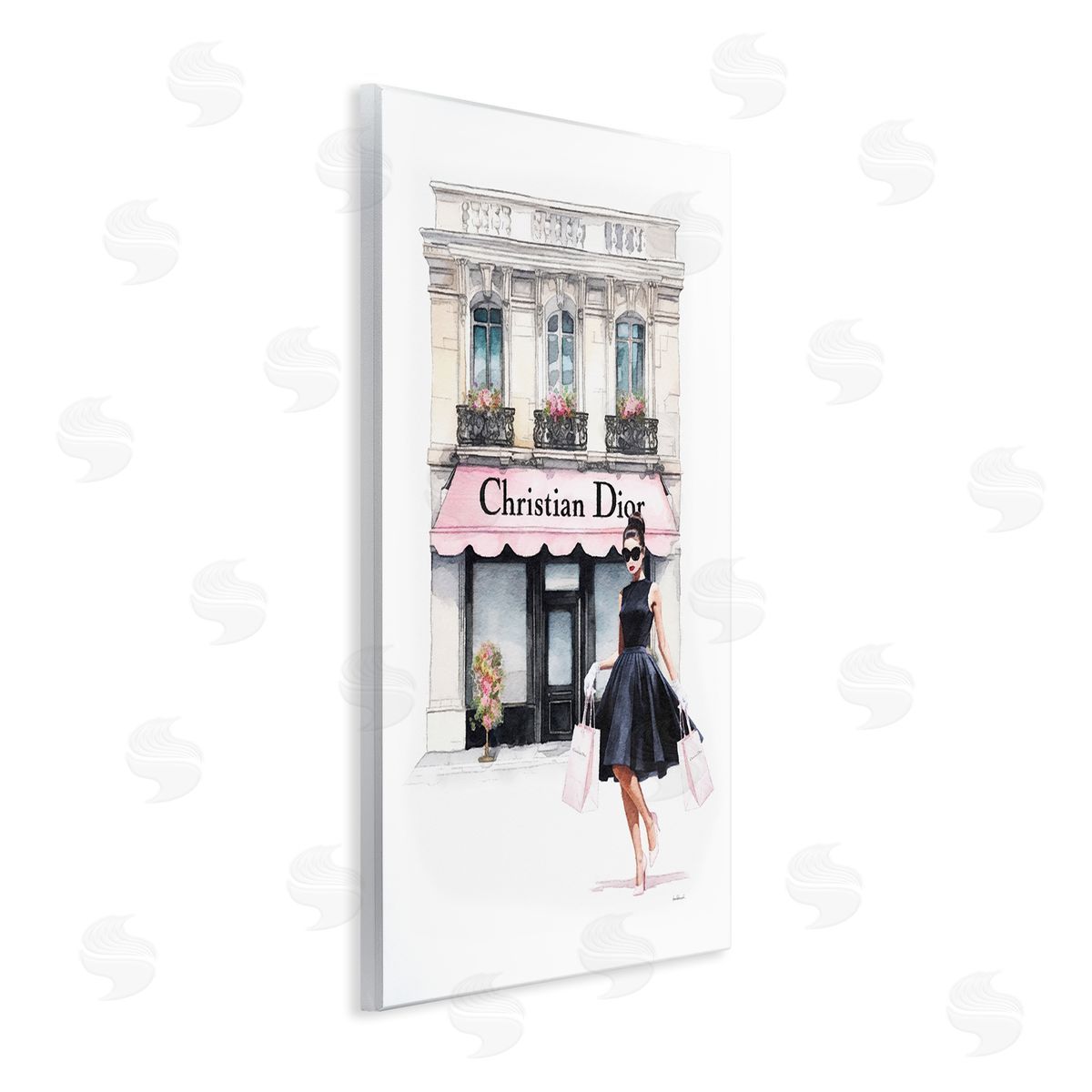 Amanda Greenwood Trendy Storefront Shopping Wall Plaque Artside_